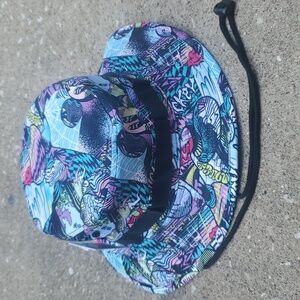 NEFF x Disney Mickey Mouse Colorful Print Boonie Bucket Hat Summer Sun New